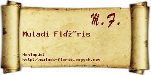 Muladi Flóris névjegykártya